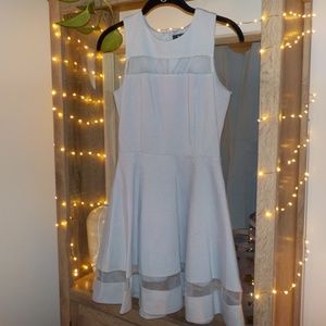 LULU’S 💋 Light Blue Grey Mini Dress